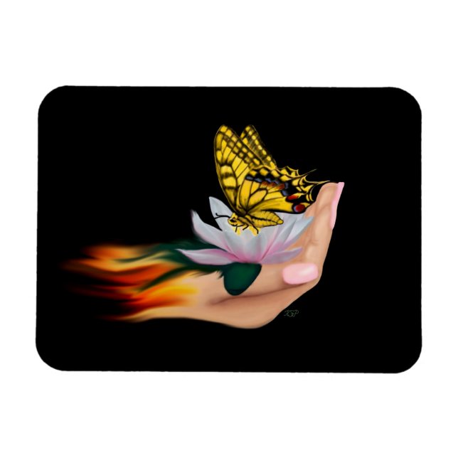 Imán Mariposa en Lotus Bloom (Horizontal)