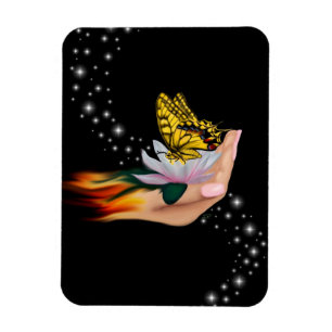 Imán Mariposa en Lotus Bloom