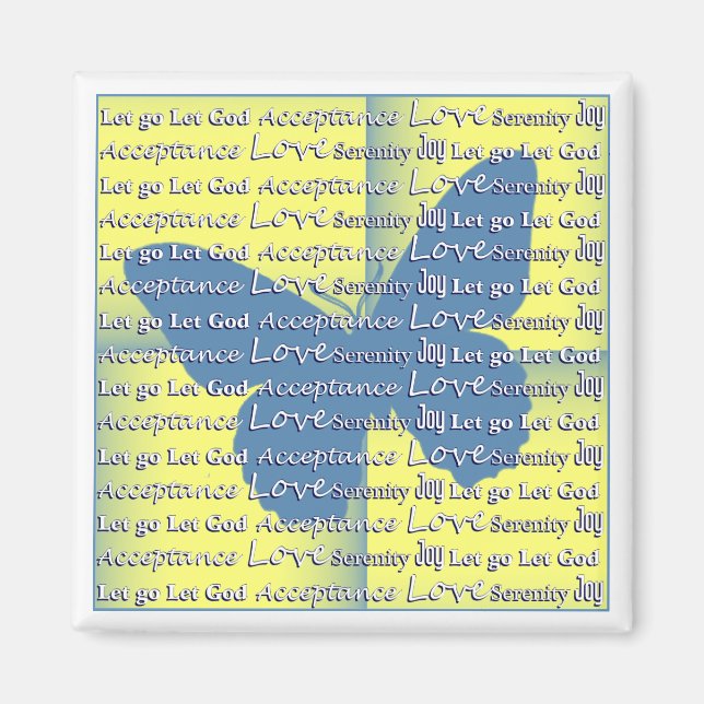 Imán Mariposa eslogan (Frente)