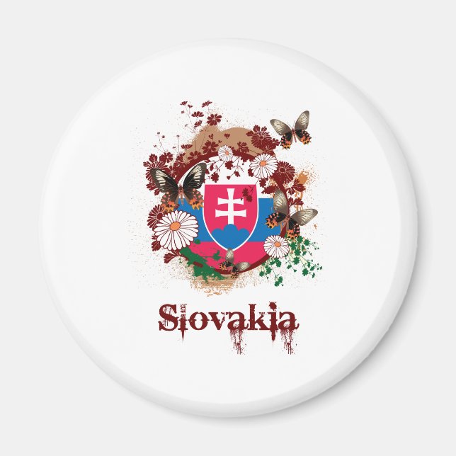 Imán Mariposa Eslovaquia (Frente)