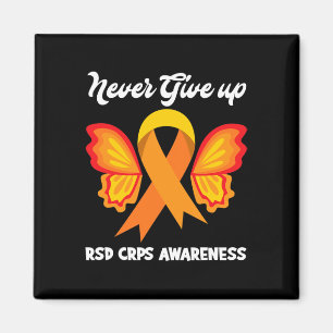 Imán Mariposa Esperanza Luchador Naranja Ribbon Rsd Crp