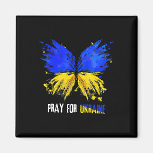 Imán Mariposa Estoy Con Ucrania Reza Por Ucrania Bander