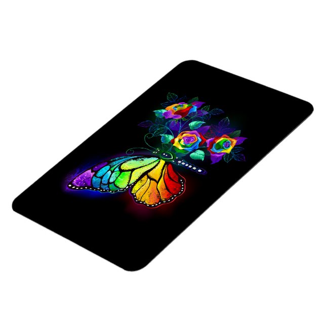 Imán Mariposa florida arcoiris (Lado Izquierdo)