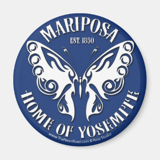 Imán Mariposa Magnet 3 Round