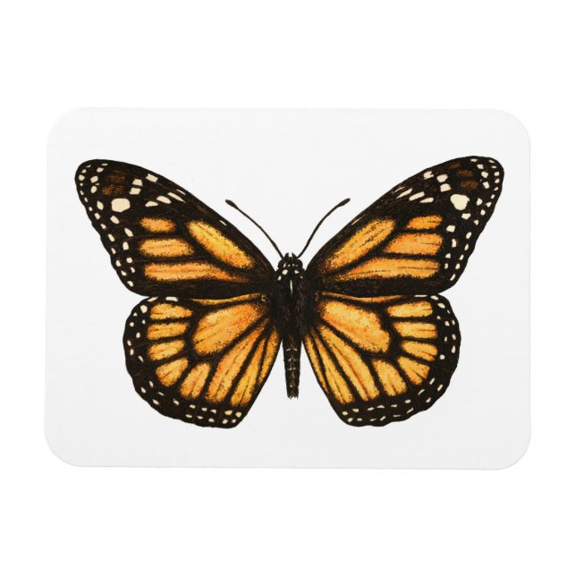 Imán Mariposa monarca (Horizontal)