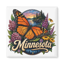 Mariposa Monarca de Minnesota y Flores Silvestres