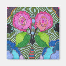 Mariposa - Ojos grandes Rosas