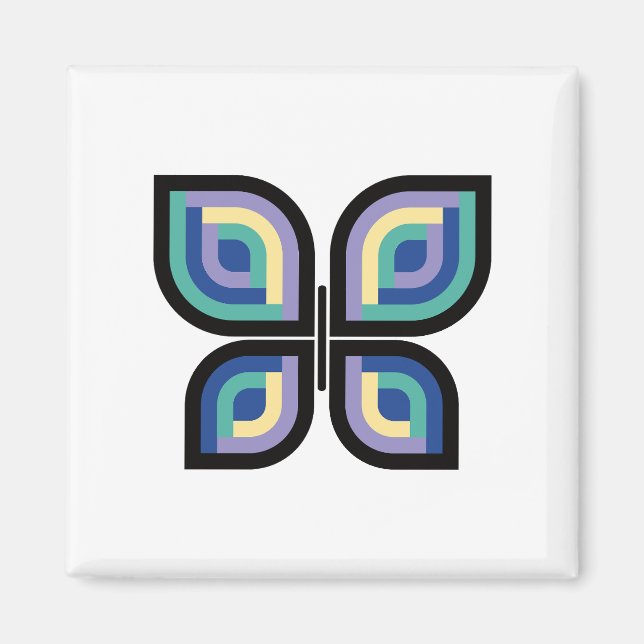 Imán Mariposa Petal Prisma (Frente)