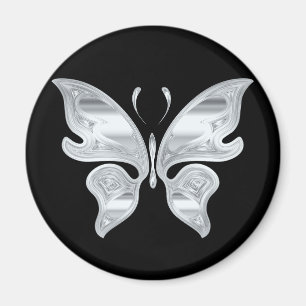 Imán Mariposa plateada