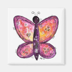 Imán Mariposa púrpura caprichosa
