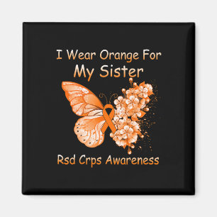 Imán Mariposa Que Uso Naranja Para Mi Hermana Rsd Crps