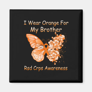 Imán Mariposa Que Uso Naranja Para Mi Hermano RSD CRPS