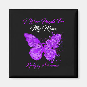 Imán Mariposa Que Uso Púrpura Para Mi Mamá Epilepsy Awa