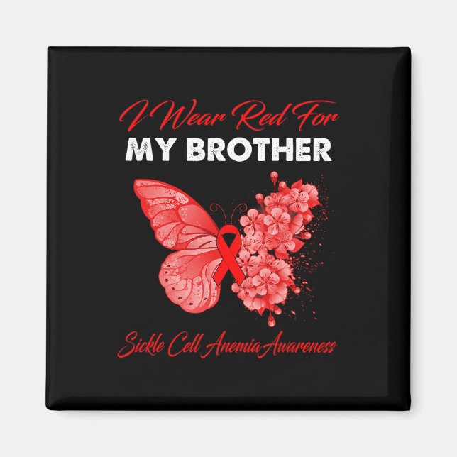 Imán Mariposa Que Uso Rojo Para Mi Hermano Célula De En (Frente)