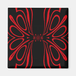 Imán Mariposa Roja