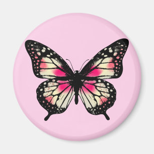 Imán Mariposa rosa