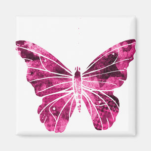 Imán Mariposa Rosa Clipart Cute Flying Wings Nature 1.