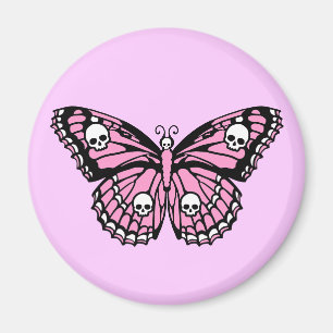 Imán Mariposa Rosa Mal