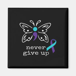 Imán Mariposa Semicolon Regalo Awaren de Prevención del
