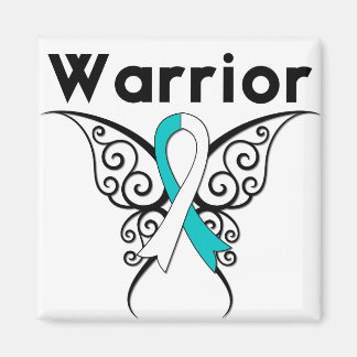 Imán Mariposa Tribal de Guerrero del Cáncer Cervical