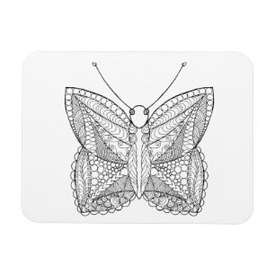 Imán Mariposa tropical inspirada del diseño