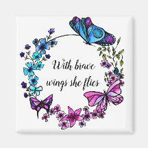 Mariposa y flores