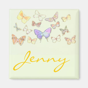 Imán Mariposa y nombre Magnet