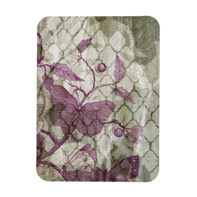 Imán Mariposas árabes III (Vertical)