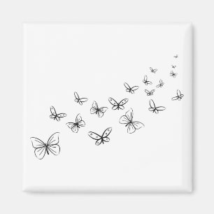Imán Mariposas bailando a través de la página
