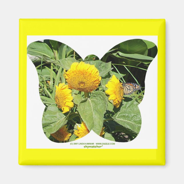 IMÁN MARIPOSAS DE AMOR MAGNET SUNFLOWERS (Frente)
