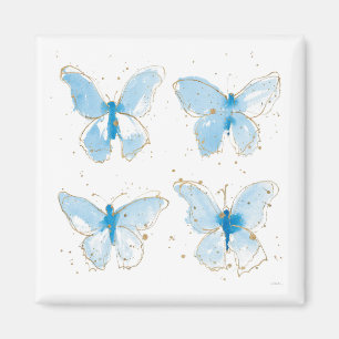 Imán Mariposas de color azul