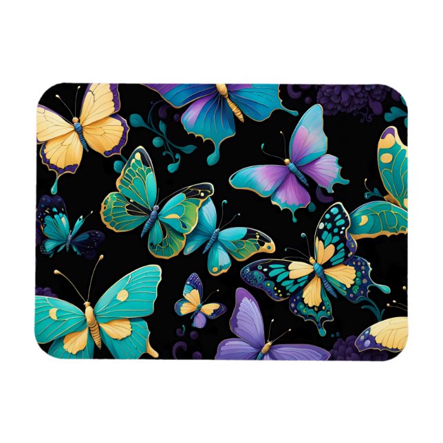 Imán Mariposas de colores (Horizontal)