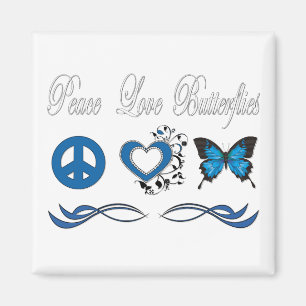 Imán Mariposas del amor de la paz