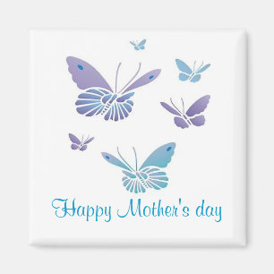 Imán Mariposas del baile, el día de madre feliz
