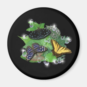 Imán Mariposas en hojas