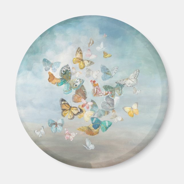 Imán Mariposas en las nubes (Frente)