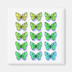 Imán Mariposas frescas