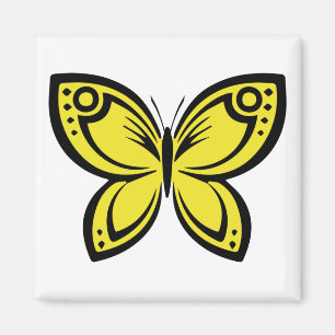 Imán Mariposas Jewel - Amarillo