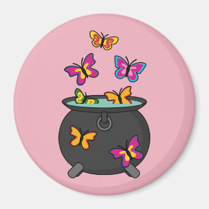 Imán Mariposas mágicas de un Cauldron