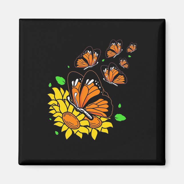 Imán Mariposas monarcas (Frente)