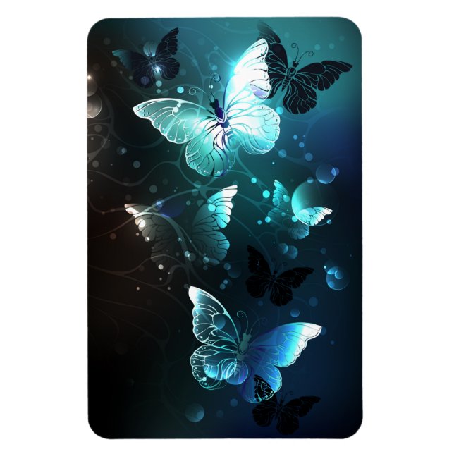 Imán Mariposas nocturnas de menta (Vertical)