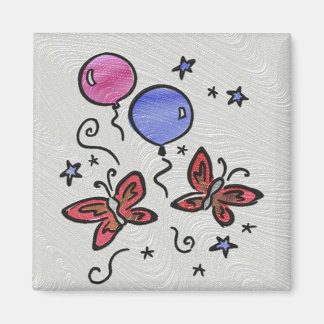 Imán Mariposas y globos de cristal de arte