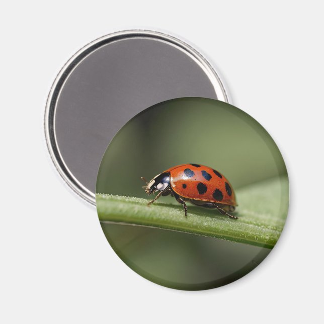 Imán Mariquita Insecto (Anverso/Reverso)