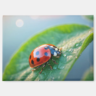 Imán Mariquita Naturaleza Colorido Vida Silvestre Seren
