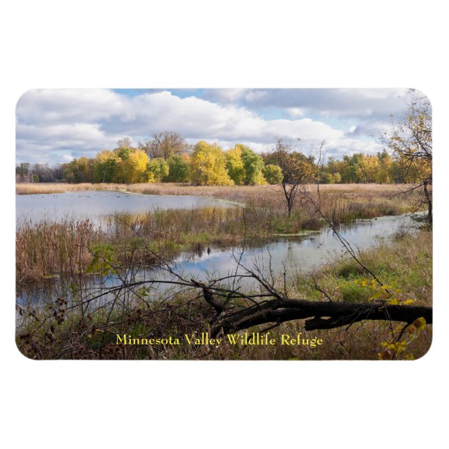 Imán Marismas de estanques y bosques de refugio de vida (Horizontal)