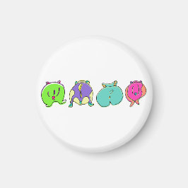 Imán Marismas de Hamster coloridas