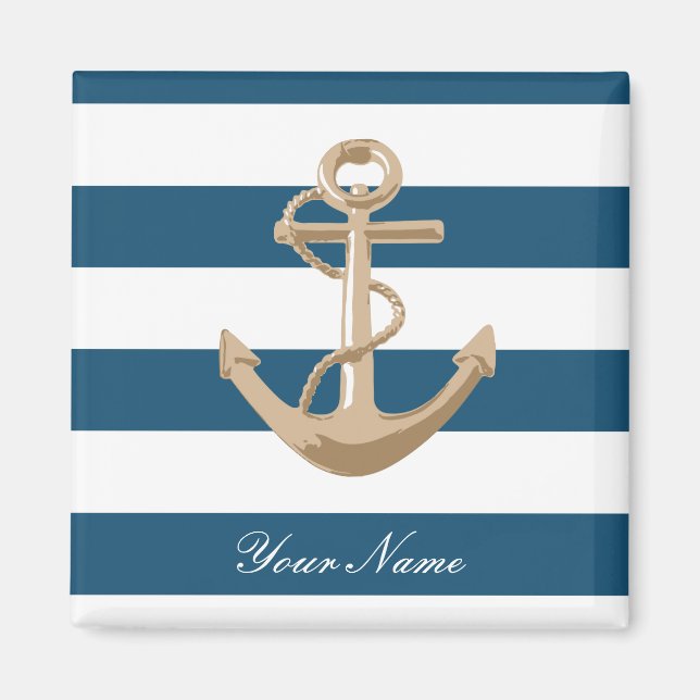 Imán Marítimo y Náutico con Ancla - Magnet (Frente)