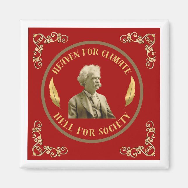 Imán Mark Twain Quote Magnet (Frente)