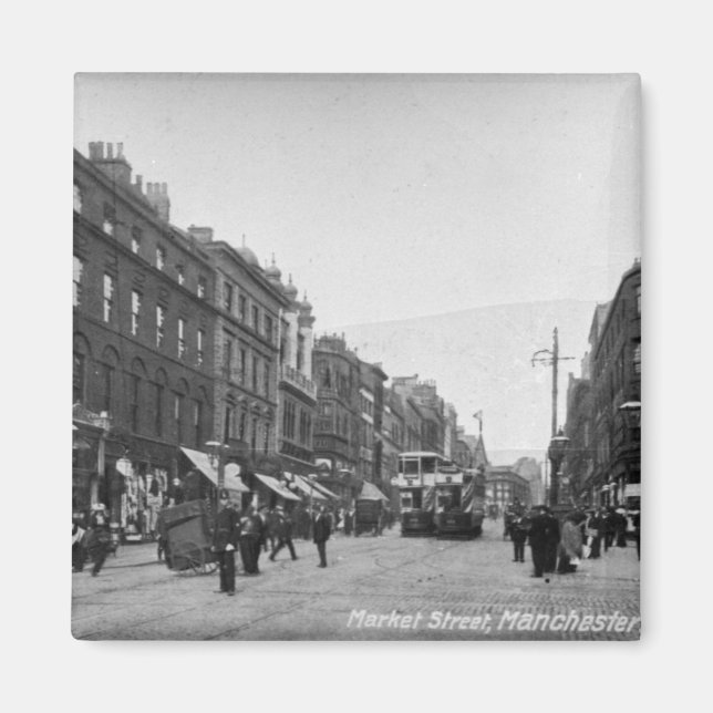 Imán Market Street, Manchester, c.1910 2 (Frente)