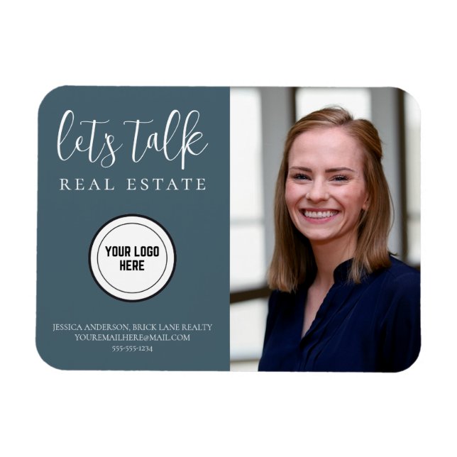 Imán Marketing Inmobiliario Profesional Blue (Horizontal)